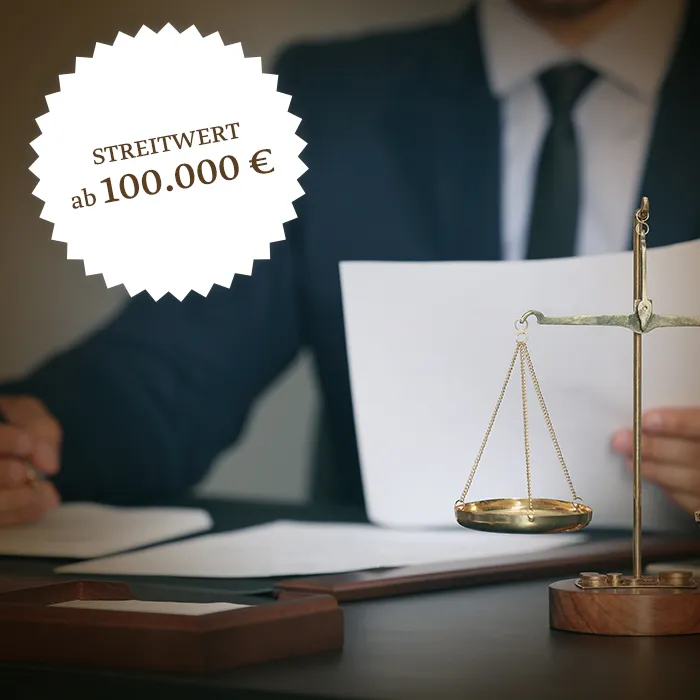 Anwalt: Störer mit Voraussetzung Streitwert für Prozessfinanzierung